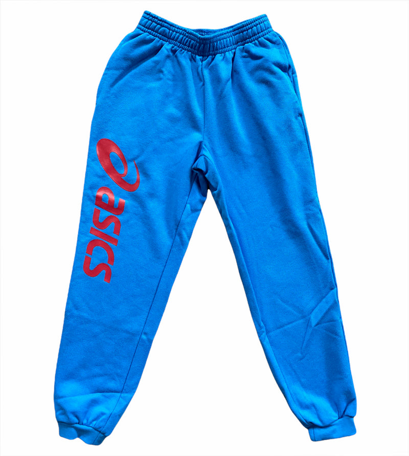 Asics Kid's Sigma Pants Blue/Red Lounge Joggers