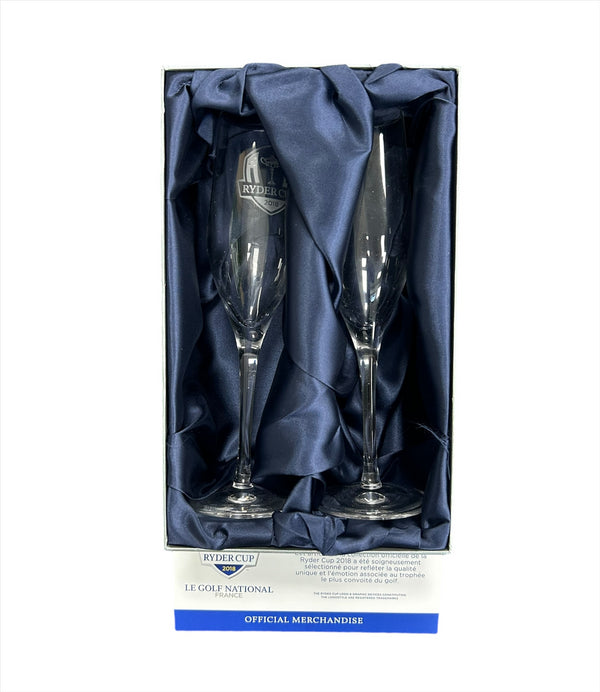 Ryder Cup Golf Glass Glencairn Crystal 2 Glass Set