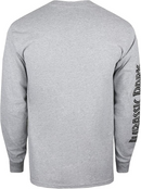 Jurrassic Park Grey T-Shirt Logo Men's LS Top