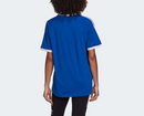 adidas Originals Women's T-Shirt Blue 3 Stripes Top