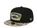 Seattle Seahawks NFL Cap New Era Black Logo Fitted Hat