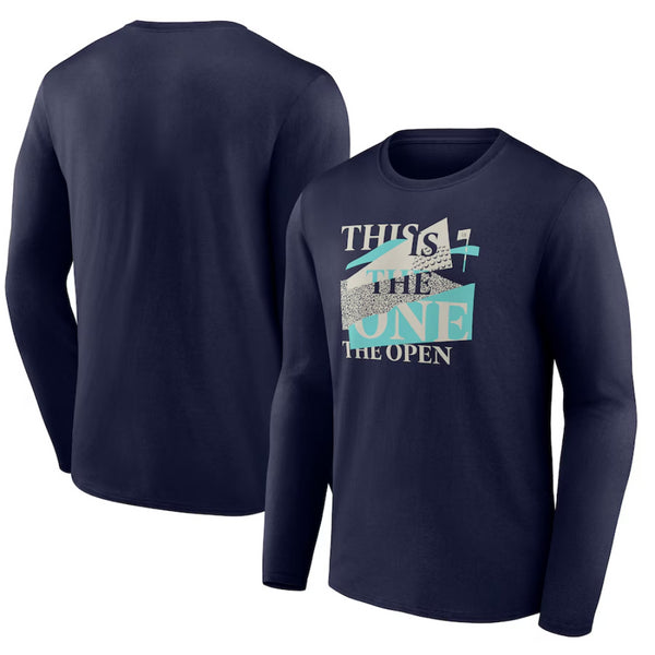 The Open Men's T-Shirt Golf Navy Slogan Graphic LS Top