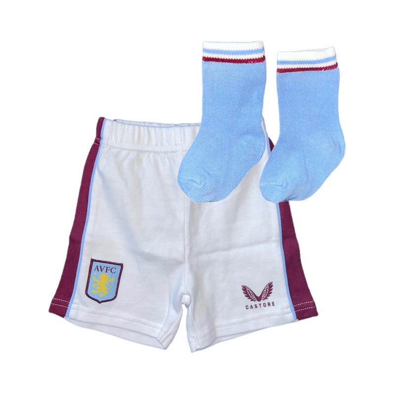 Aston Villa Shorts & Socks Set Football Castore Baby Pack