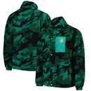 Hibernian Men's Football Fleece Green Camo Teddy Jacket