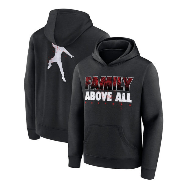 Roman Reigns Kid's Hoodie WWE Black Levels Above Hoodie