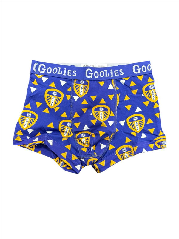 Leeds United Football Blue Boxers Kid's Oddballs Logo Pants