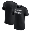 Drew McIntyre WWE T-Shirt Men's Black Bored At Work Top
