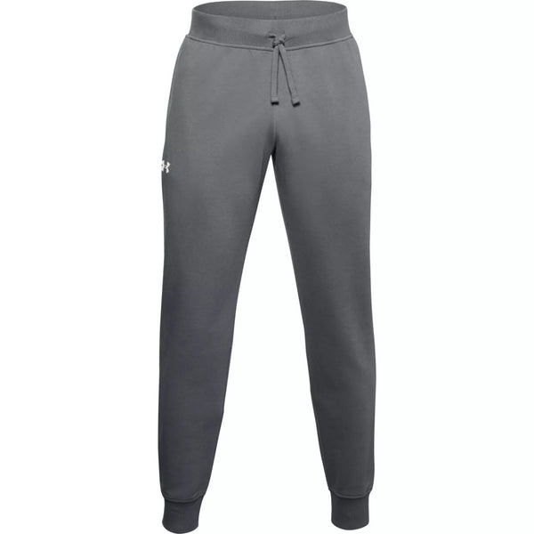 Under Armour Men's Joggers UA Rival Cotton Pitch Grey Sweatpants