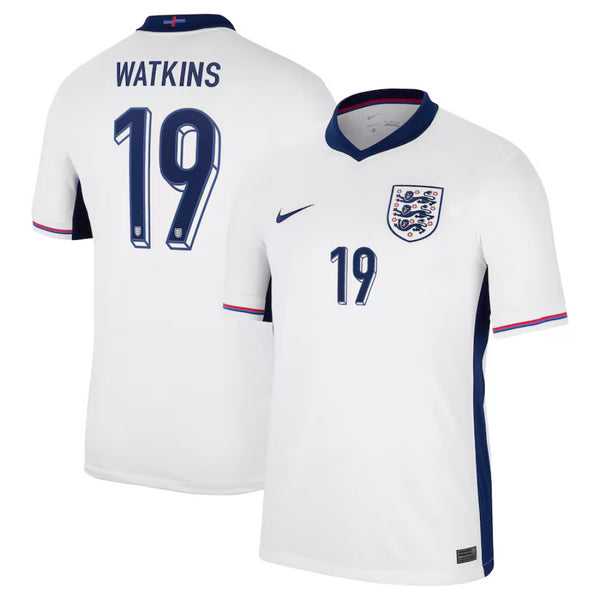 England Men's Football Shirt Nike Home Top - Watkins 19