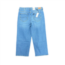 Lee Women's Blue Jeans Cropped Wide Leg Jeans