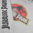 Jurrassic Park Grey T-Shirt Logo Men's LS Top