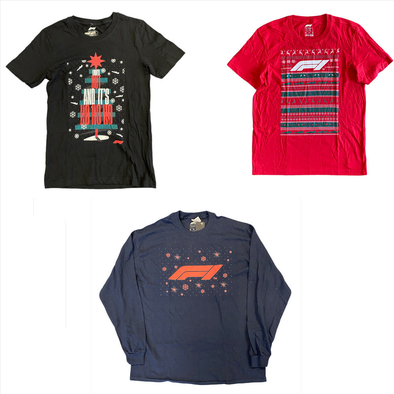 Formula 1 Christmas T-Shirt Men's Xmas T-Shirt