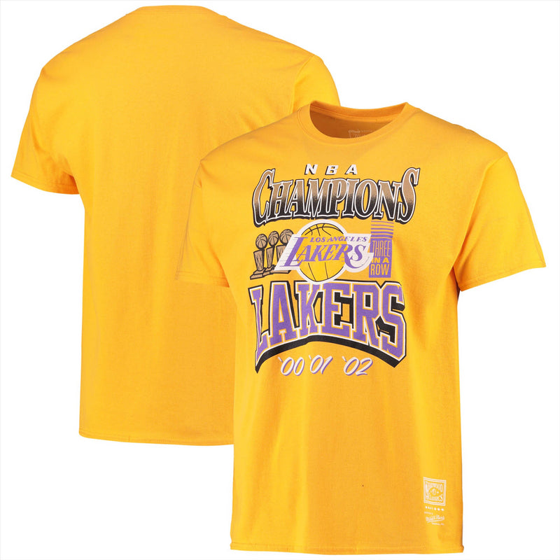 Los Angeles Lakers T-Shirt NBA Mitchell & Ness 3 x Champs Top