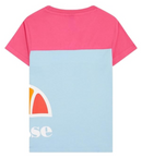 Ellesse Kid's Xelio T-Shirt Light Blue & Pink Top
