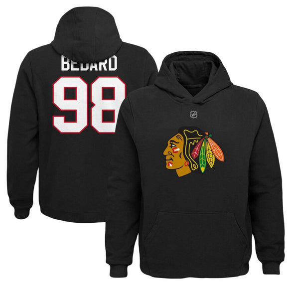 Chicago Blackhawks Kid's Hoodie NHL Connor Bedard 98 Top