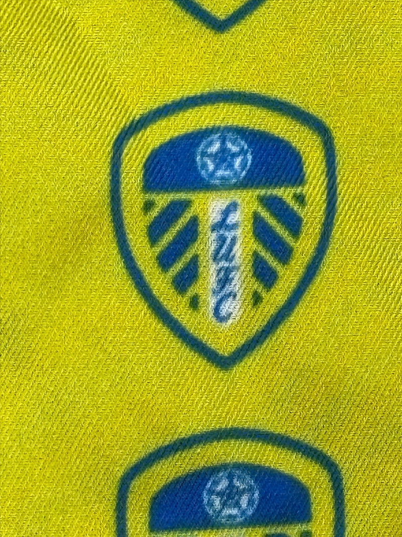 Leeds United Pocket Square Football LUFC Crest Silk Pocket Square
