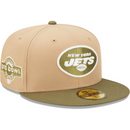 New York Jets NFL Cap New Era Olive Logo Fitted Hat