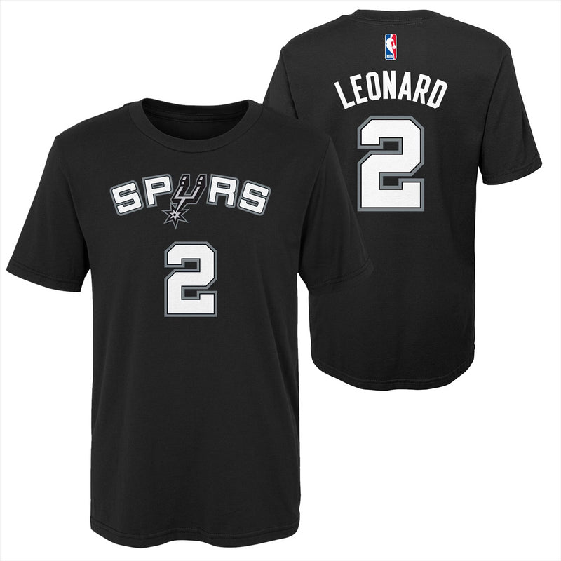 San Antonio Spurs T-Shirt Kid's NBA Leonard 2 N&N Top