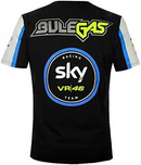 Team Sky Men's T-Shirt VR46 Black MotoGP 11 Top