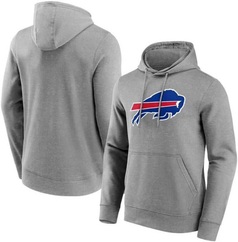 Buffalo Bills Men's Sweatshirt NFL Grey Mono Logo Top