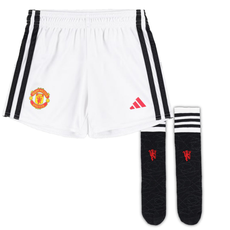 Manchester United Kid's Shorts adidas 23/24 Home Football Shorts & Socks