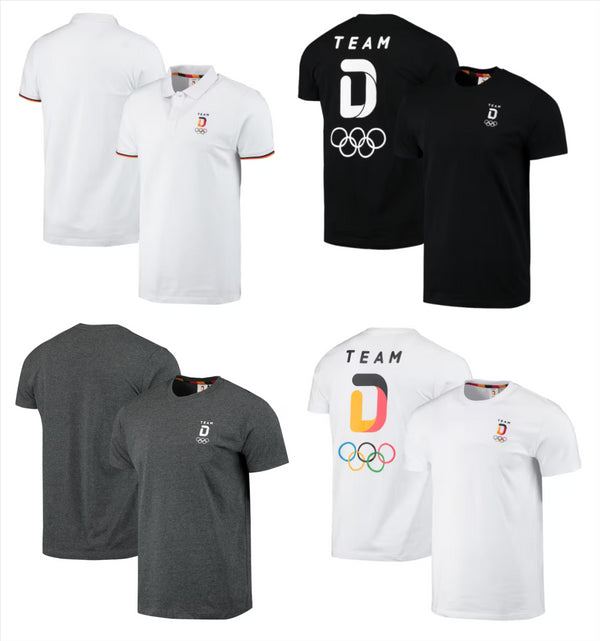 Team D Deutschland Germany Olympics Men's Fanatics Polo Shirt T-Shirt Top