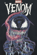 Venom Grin Men's T-Shirt Black Logo Long Sleeve Top