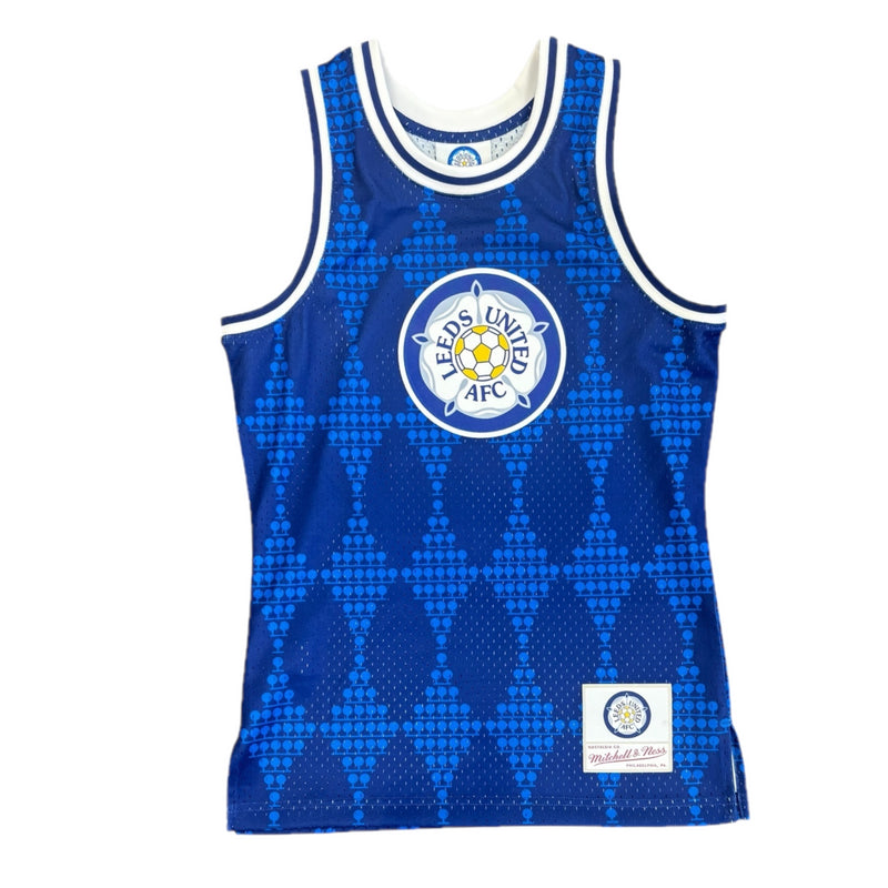 Leeds United Men's Jersey Mitchell & Ness Basketball Yeboah 21 Top