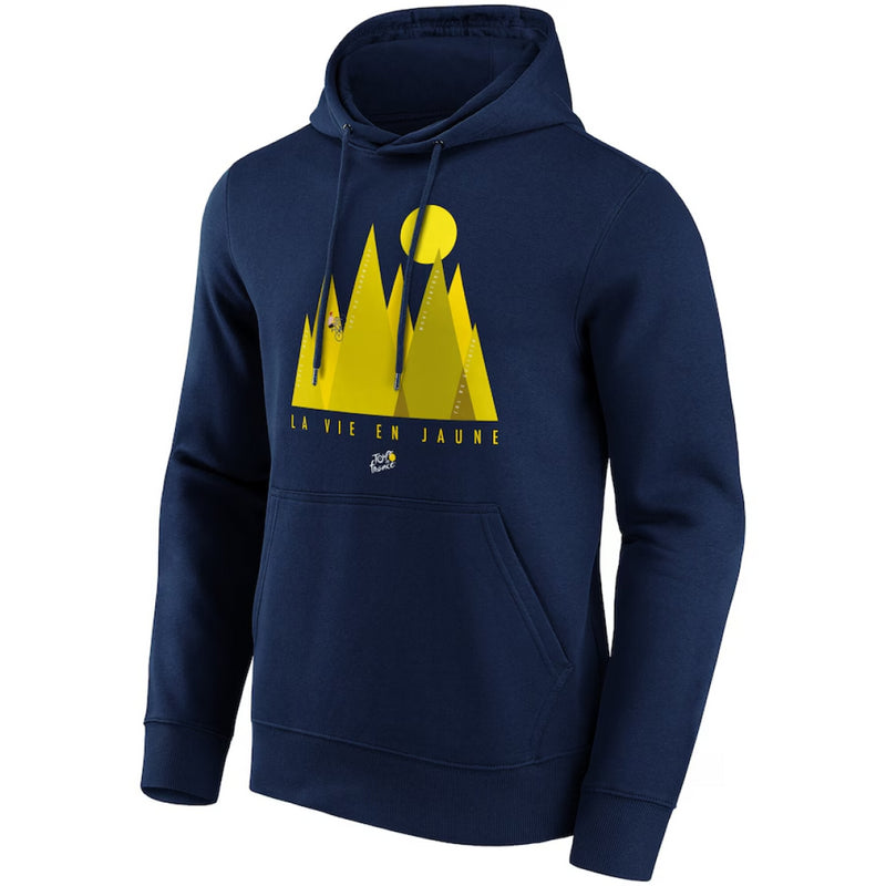 Tour de France Hoodie Men's Cycling Le Vie En Jaune Graphic Top