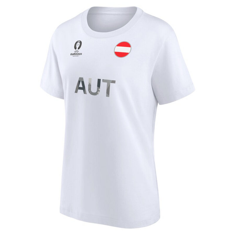 UEFA Euro Women's T-Shirt Football Austria Nation Flag Top