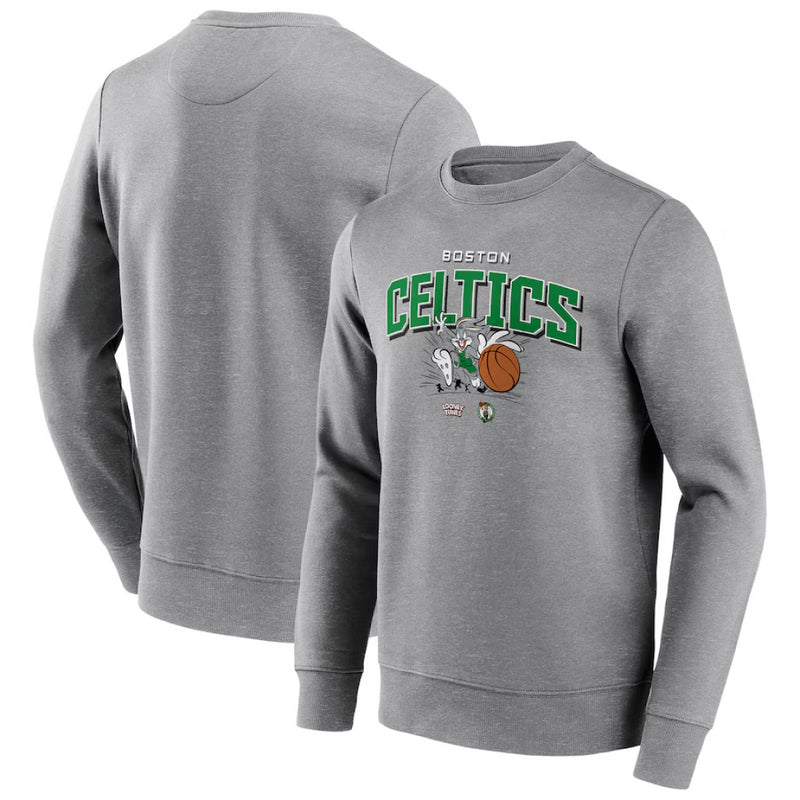 Boston Celtics Men's Sweatshirt NBA Bugs Bunny Grey Top