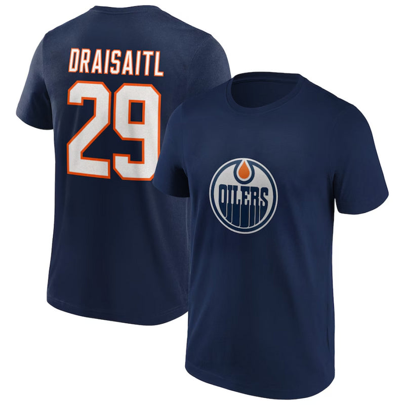 Edmonton Oilers Men's T-Shirt NHL Leon Draisaitl 29 Top