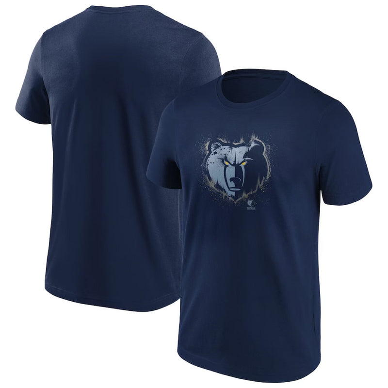 Memphis Grizzlies Men's T-Shirt NBA Splatter Graphic Top