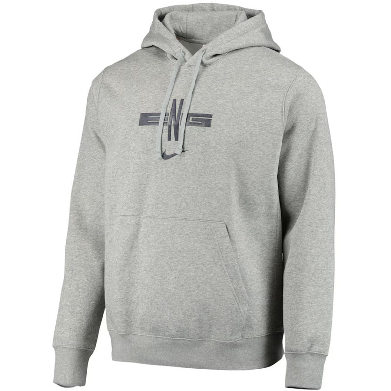 England Men's Grey Hoodie Football Nike Fundamentals Hoodie