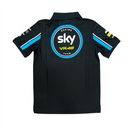 Team Sky Men's Polo MotoGP Black Short Sleeve Polo Shirt