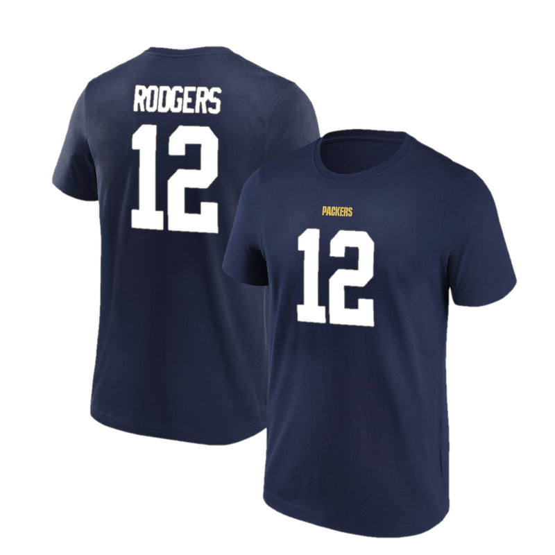 Green Bay Packers T-Shirt Men's NFL N&N Rodgers 12 Top