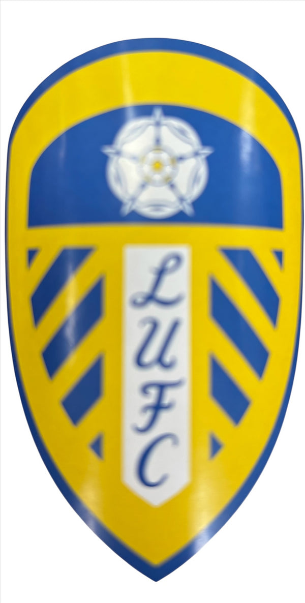 Leeds United Football Sticker LUFC Crest A2 Vinyl Sticker