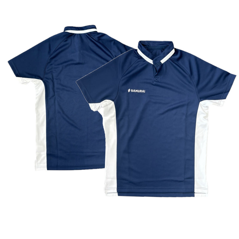 Samurai Rugby Men's Shirt Navy/White Short Sleeve Top
