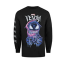 Venom Grin Men's T-Shirt Black Logo Long Sleeve Top
