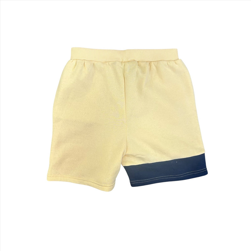 Leeds United Football Shorts Kid's Yellow Panelled Shorts