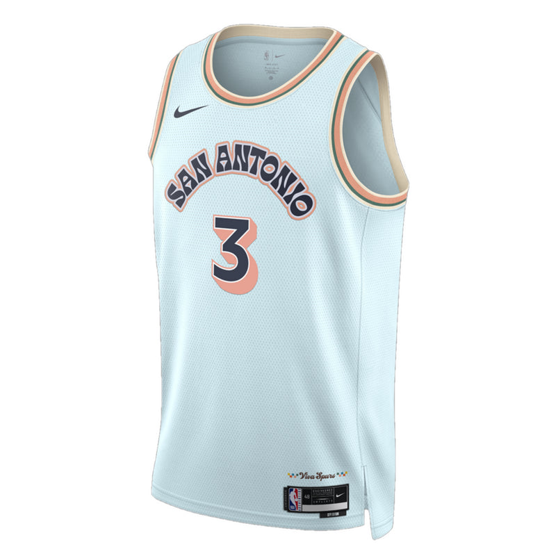 San Antonio Spurs Jersey Men's NBA Nike City Top - Paul