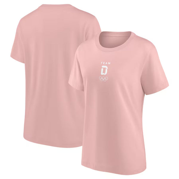 Team D Women's T-Shirt Olympics Small Mono Logo Graphic Top