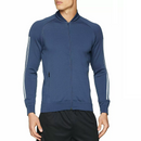adidas Men's Bomber Jacket Navy ID Knit Track Jacket