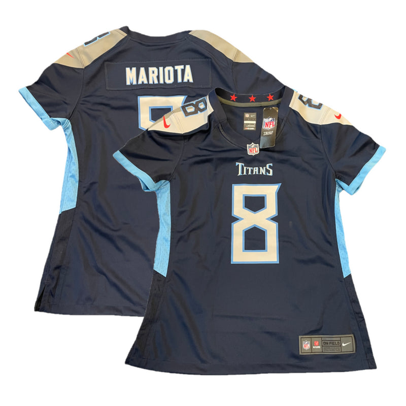 Tennessee Titans NFL Jersey Nike Women's Home Top - Mariota 8