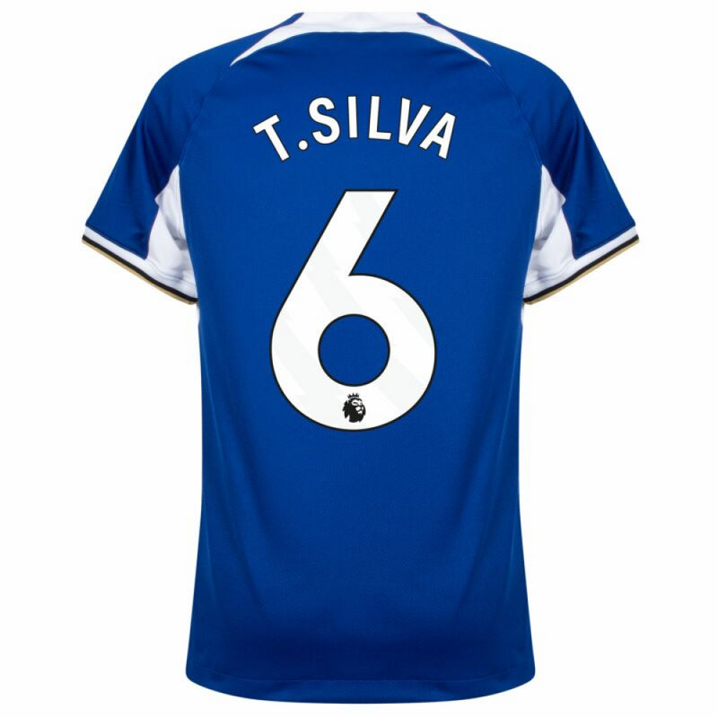 Chelsea Kid's Football Shirt Nike Home Top - T. Silva 6