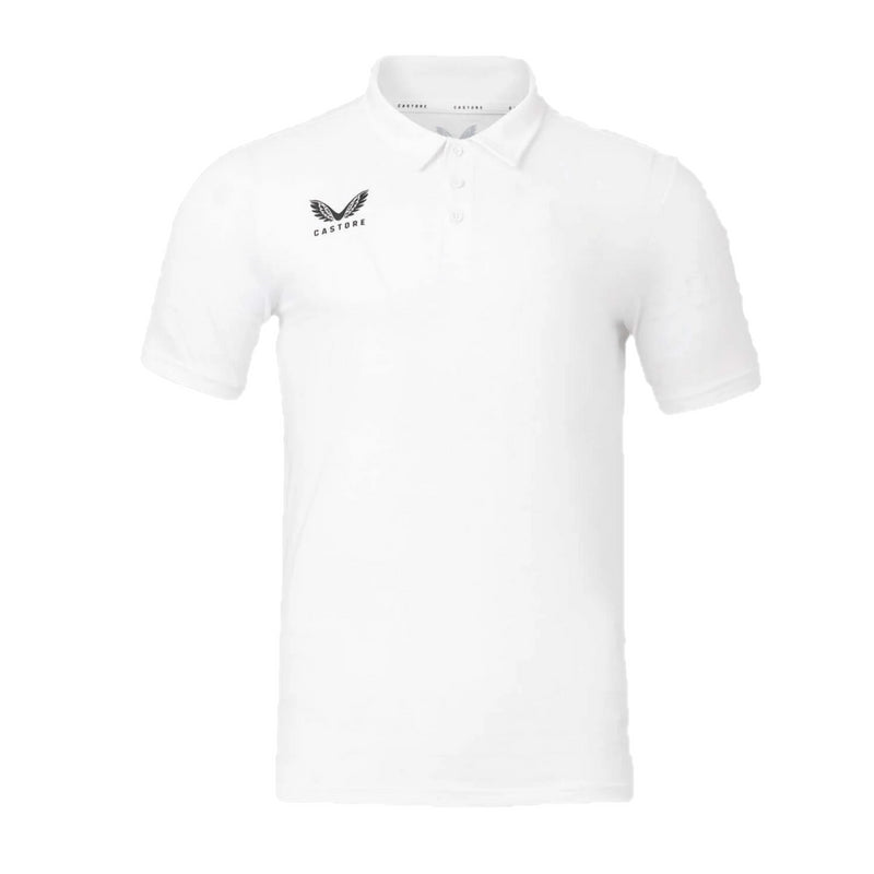Castore Men's Polo Shirt White Short Sleeve Leisure Polo
