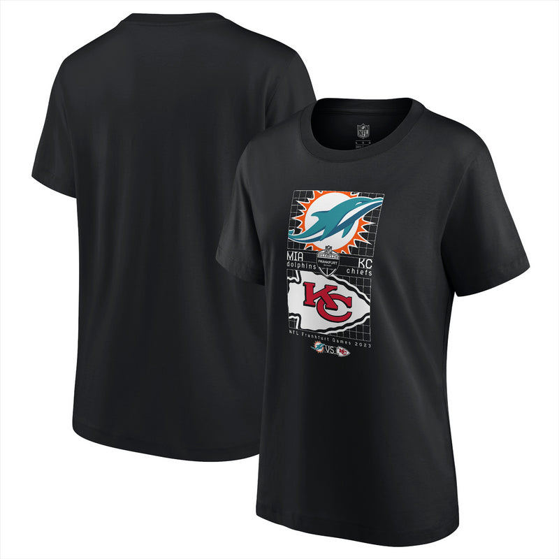 Chiefs Vs Dolphins Women's T-Shirt NFL Germany 2023 Top