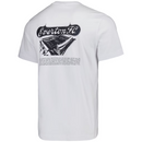 Everton Men's Football T-Shirt Art Of Football Retro White Top