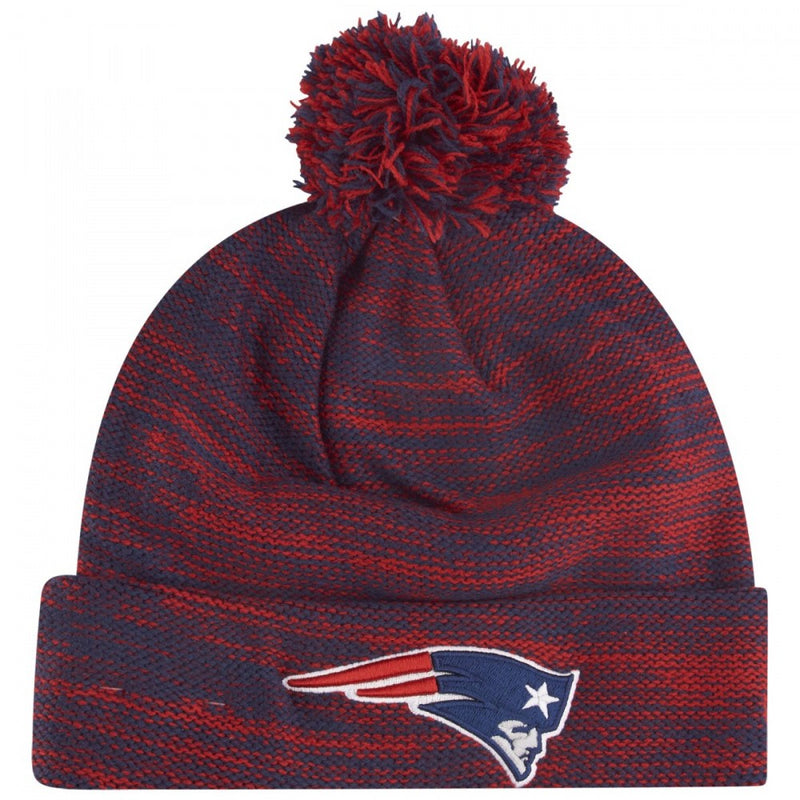 New England Patriots Beanie New Era NFL Adult Red Bobble Hat