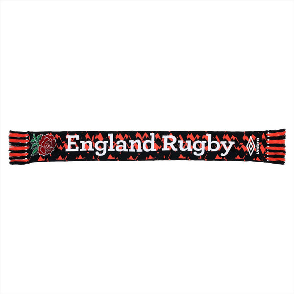 England Rugby Graphic Scarf Umbro Black & Red Scarf